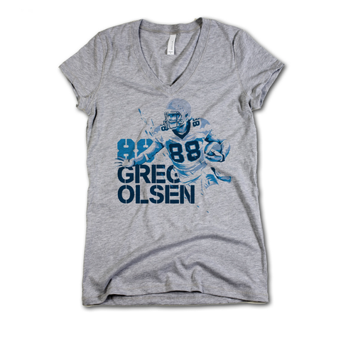 V-Neck Athletic Gray